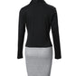 Colorblock Long Sleeve Casual Dress