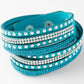1pcs Leather Multi layer Wide Bracelet