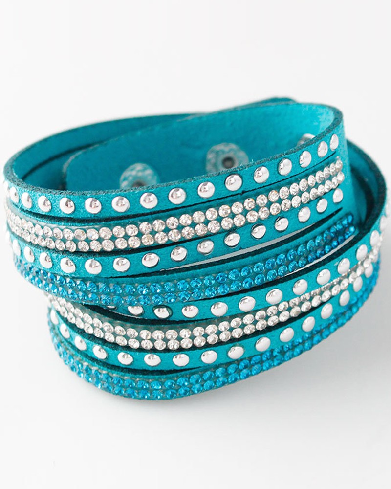 1pcs Leather Multi layer Wide Bracelet