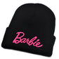 Barbie Letter Embroidery Winter Thermal Knit Hat