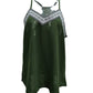 Embroidery Racerback V Neck Cami Top