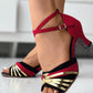 Ankle Strap Buckled Latin Tango Dance Chunky Heels