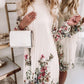 Floral Print Pleated Casual Dress