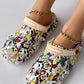 Cartoon Graphic Print Hollow Out Beach Clog Slippers
