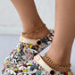 Cartoon Graphic Print Hollow Out Beach Clog Slippers