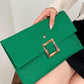 Crocodile Square Magnet Flap Clutch Bag