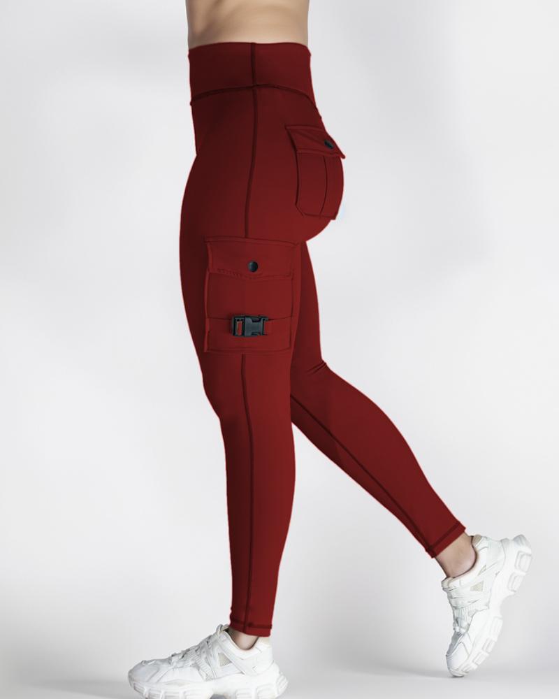 Pocket Design Active Pants Sports Yoga Leggings