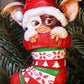 1pc Elf Sock Shaped Acrylic Xmas Ornament Christmas Tree Hanging Decoration