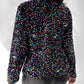 Colorful Allover Sequin Buttoned Coat