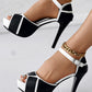 Colorblock Peep Toe Platform Pumps