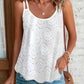 Eyelet Embroidery Double Strap Tank Top