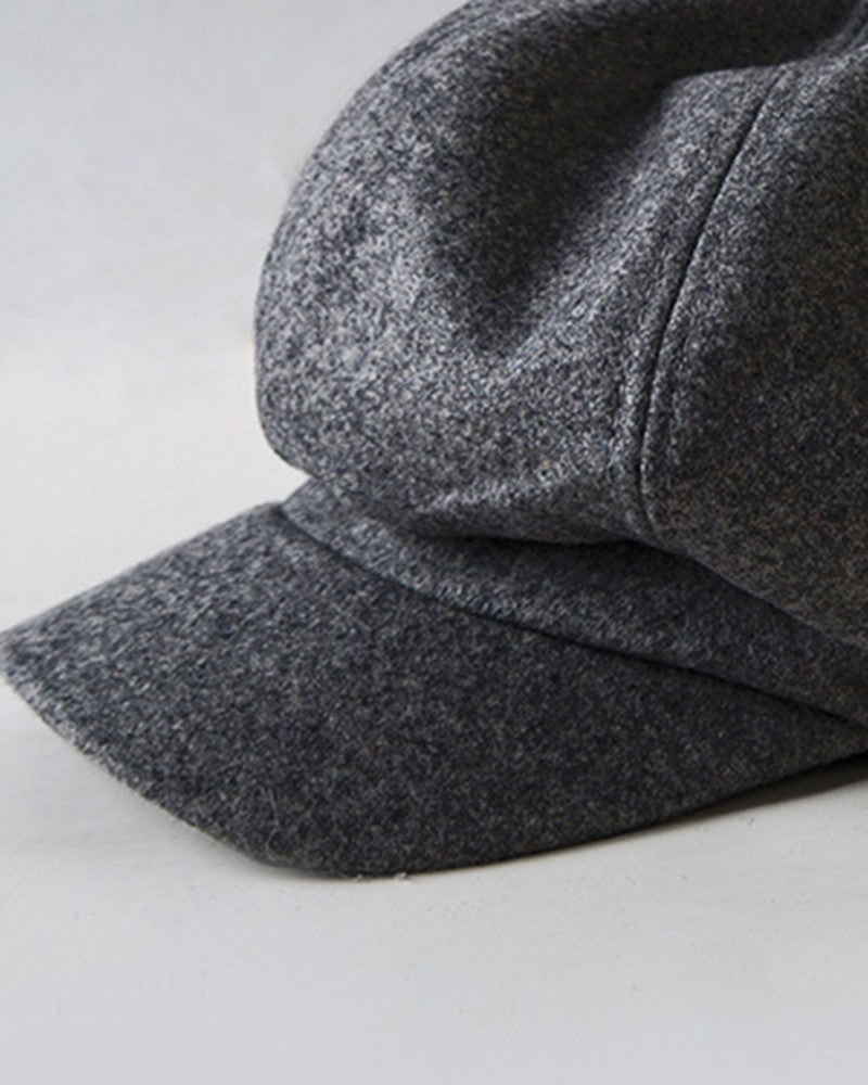 Fashinable Vintage Quilted Peaked Cap