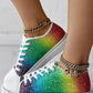 Cinco De Mayo Ombre Raw Hem Canvas Sneakers