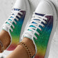 Cinco De Mayo Ombre Raw Hem Canvas Sneakers