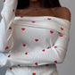 Heart Print Off Shoulder Top