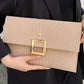 Crocodile Square Magnet Flap Clutch Bag