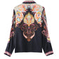 Paisley Print Long Sleeve Top