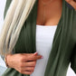 Open Front Long Sleeve Knit Cardigan
