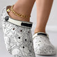 Cartoon Graphic Print Hollow Out Beach Clog Slippers