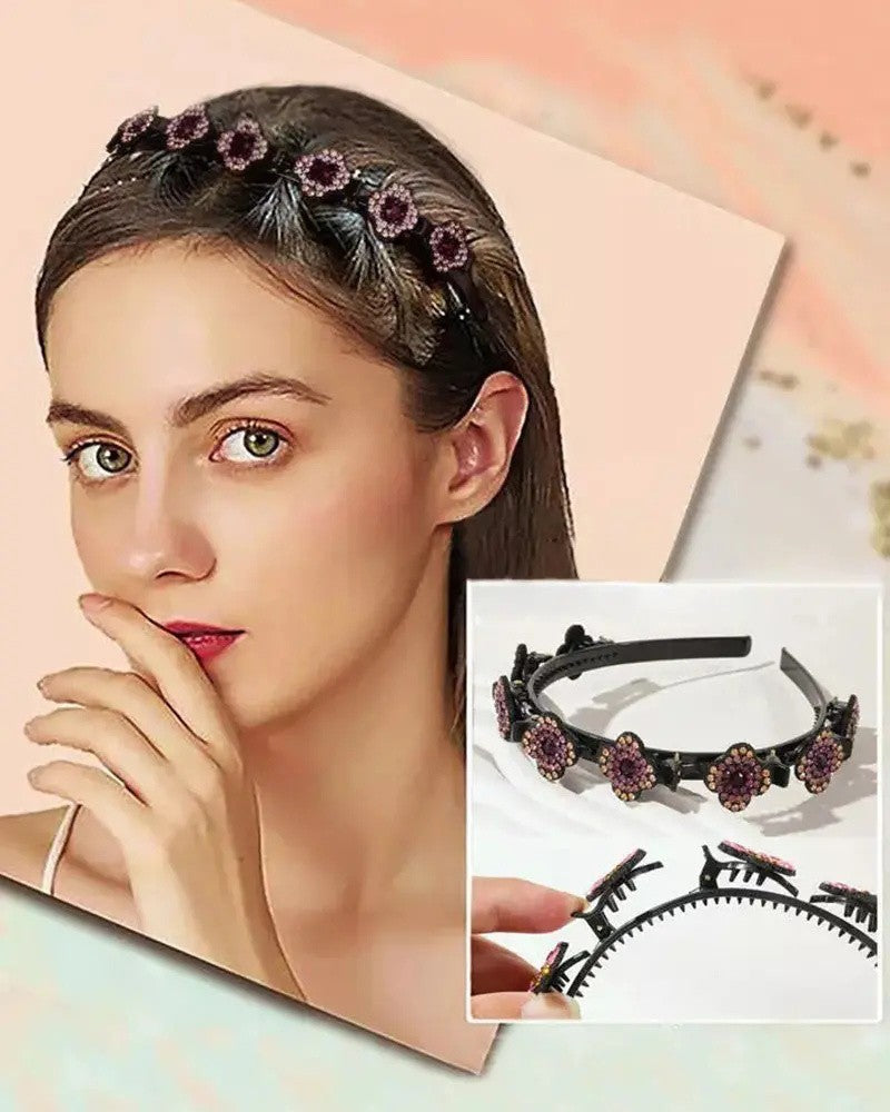 Rhinestone Four Leaf Clover Pattern Hair Pin