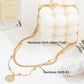 1pc Beaded Coin Pendant Chain Necklace