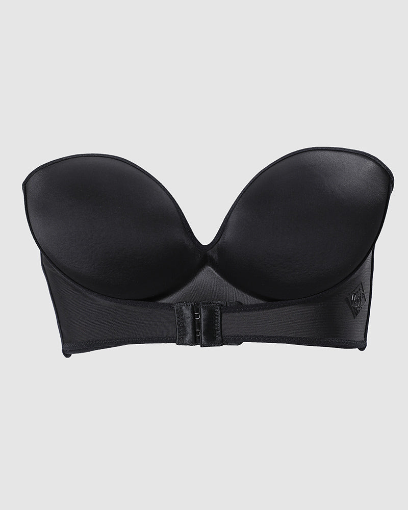 Invisible Bras Front Closure Push Up Brassiere Strapless Seamless Bralette