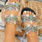 Lace Floral Double Strap Summer Beach Slippers