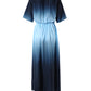 Ombre V Neck Split Thigh Maxi Dress