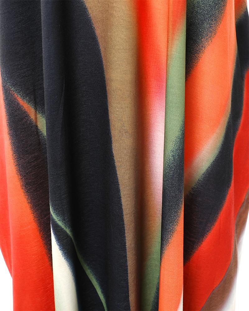 Tie Dye Print Asymmetrical Cami Dress