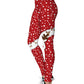 Christmas Snowflake Cartoon Elk Cat Print Leggings