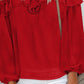 Rose Detail Ruffle Hem Off Shoulder Top