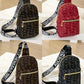 Letter Pattern Zipper Design Crossbody Shoulder Bag