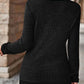 Zipper Design Long Sleeve Ribbed Top