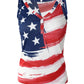 Flag Print Buttoned Tank Top