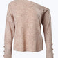 Button Decor Long Sleeve Knit Top
