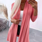 Open Front Long Sleeve Knit Cardigan