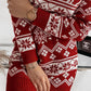 Christmas Fair Isle Pattern Knitted Sweater Dress