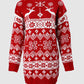 Christmas Fair Isle Pattern Knitted Sweater Dress