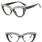 1Pair Rhinestone Cat Eye Frame Eye Glasses Sunglasses