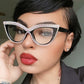 1Pair Rhinestone Cat Eye Frame Eye Glasses Sunglasses