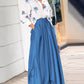 2PCS Palmtree Print Long Sleeve Blouse /w Wide Leg Pants Set