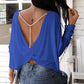 Beaded Strap Backless Twisted Top