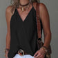 Halter Sleeveless Wrap Tank Top