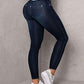 High Waist Drawstring Pocket Design Jeans