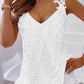 Lace Patch V Neck Sleeveless Tank Top