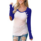 Buttoned Elbow Patches Raglan Sleeve Slinky Blouse