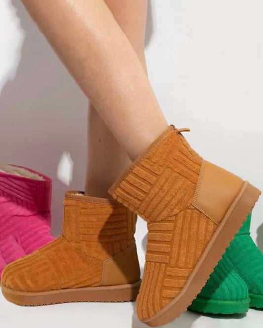 Fuzzy Lined Snow Boots