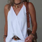 Halter Sleeveless Wrap Tank Top