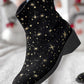 Star Chunky Heel Ankle Boots