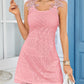 Hollow Out Lace Patch Casual Dress